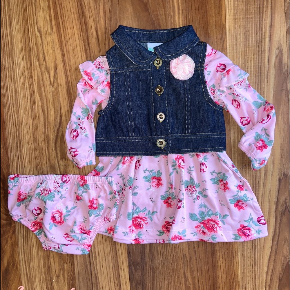 Denim bloom set
